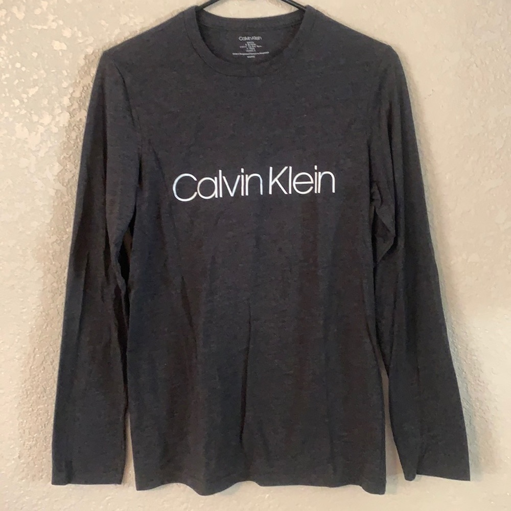 Small Calvin Klein Dark Gray Long Sleeve Shirt